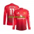 Camisola Manchester United Rasmus Hojlund 11 Homem Equipamento Primeiro 2024-2025 Manga Comprida